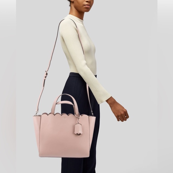 KATE SPADE NEW YORK PINK LEATHER TOTE PERFECT FOR SPRING - Picture 2 of 5
